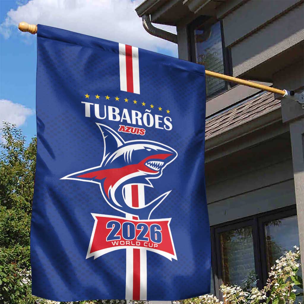 Cape Verde 2026 Football Garden Flag Blue Sharks WC Debut - Wonder Print Shop