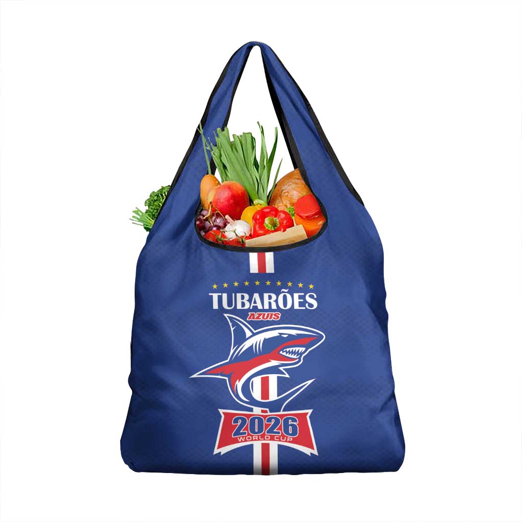 Cape Verde 2026 Football Grocery Bag Blue Sharks WC Debut - Wonder Print Shop