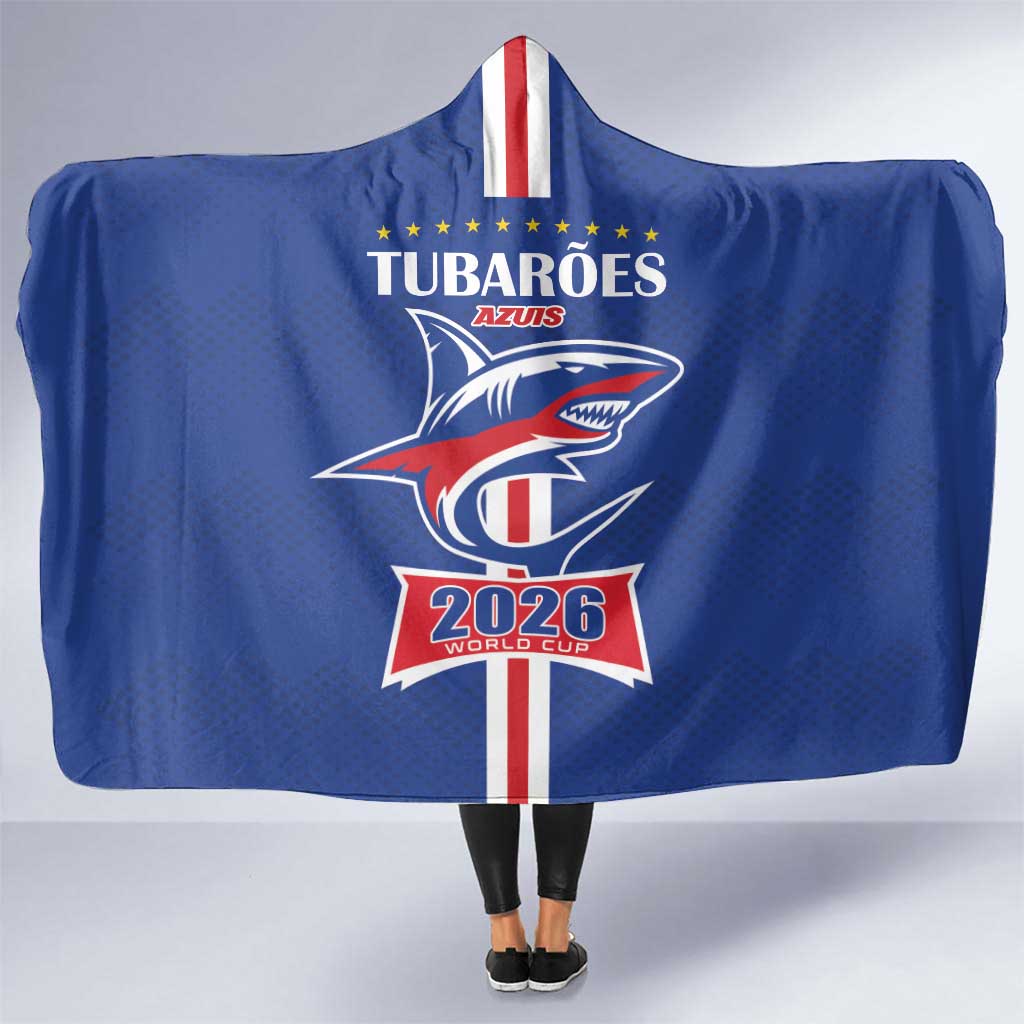 Cape Verde 2026 Football Hooded Blanket Blue Sharks WC Debut - Wonder Print Shop