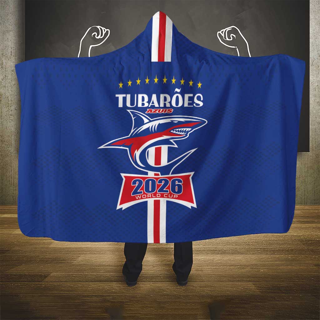 Cape Verde 2026 Football Hooded Blanket Blue Sharks WC Debut - Wonder Print Shop