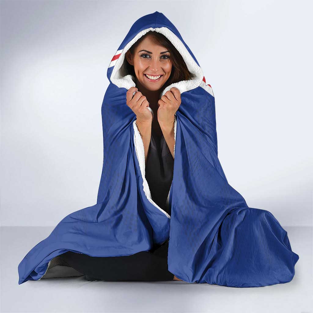 Cape Verde 2026 Football Hooded Blanket Blue Sharks WC Debut - Wonder Print Shop