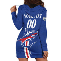 Custom Cape Verde 2026 Football Hoodie Dress Blue Sharks WC Debut - Wonder Print Shop