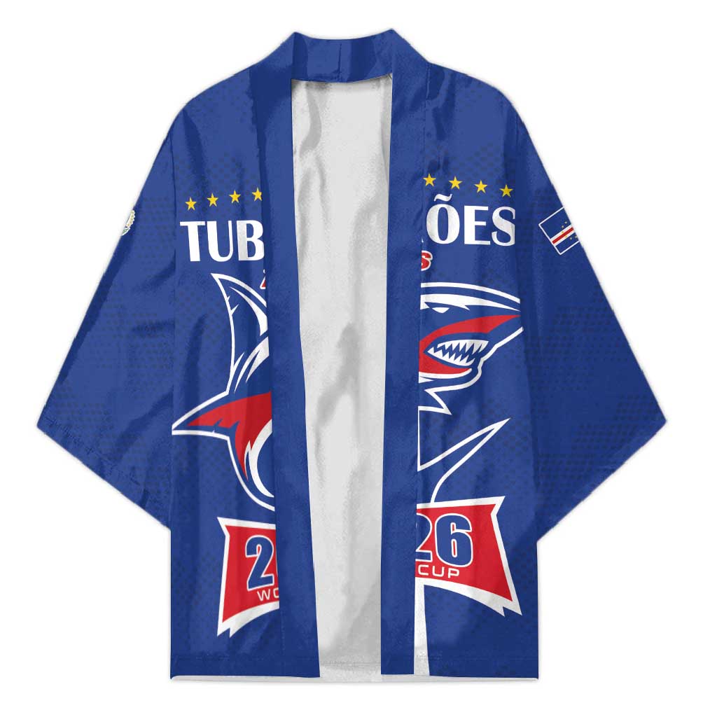 Custom Cape Verde 2026 Football Kimono Blue Sharks WC Debut - Wonder Print Shop