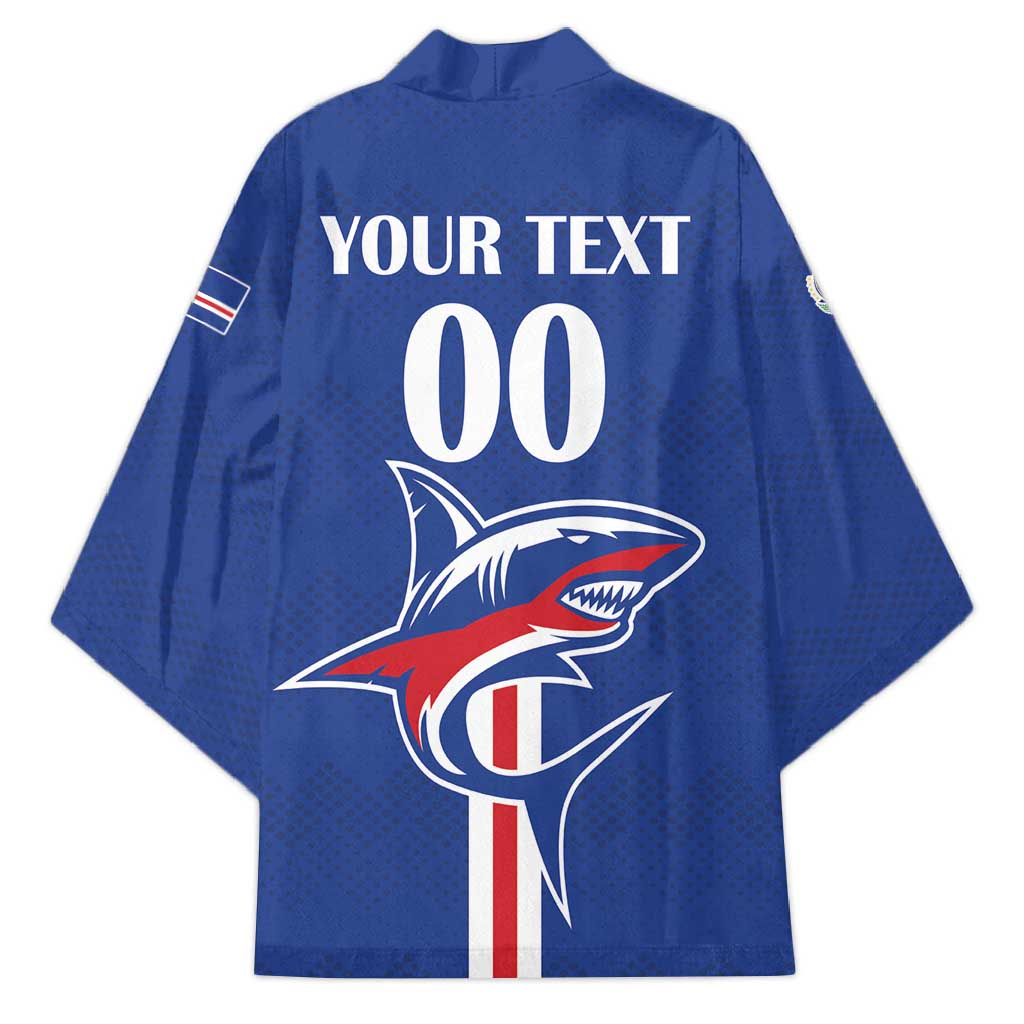 Custom Cape Verde 2026 Football Kimono Blue Sharks WC Debut - Wonder Print Shop