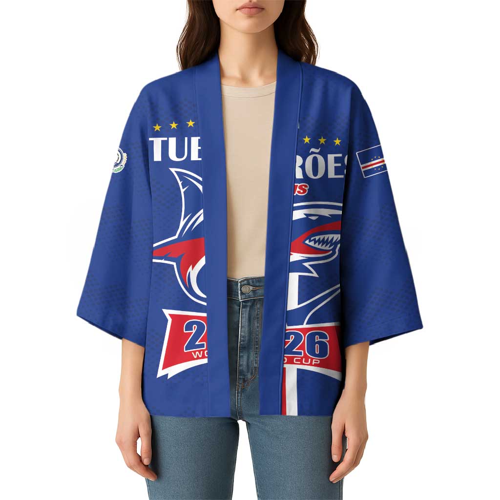 Custom Cape Verde 2026 Football Kimono Blue Sharks WC Debut - Wonder Print Shop