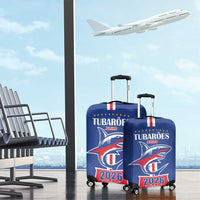 Cape Verde 2026 Football Luggage Cover Blue Sharks WC Debut - Wonder Print Shop