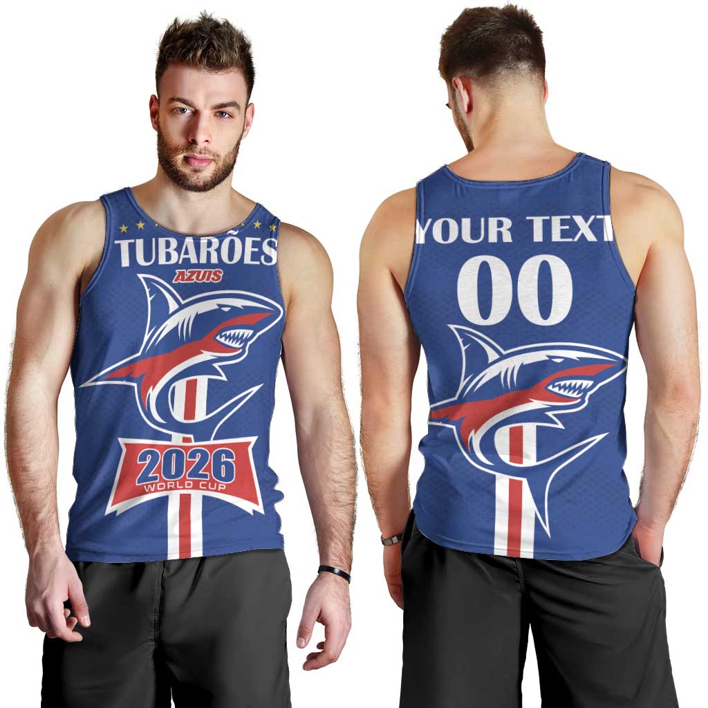 Custom Cape Verde 2026 Football Men Tank Top Blue Sharks WC Debut - Wonder Print Shop