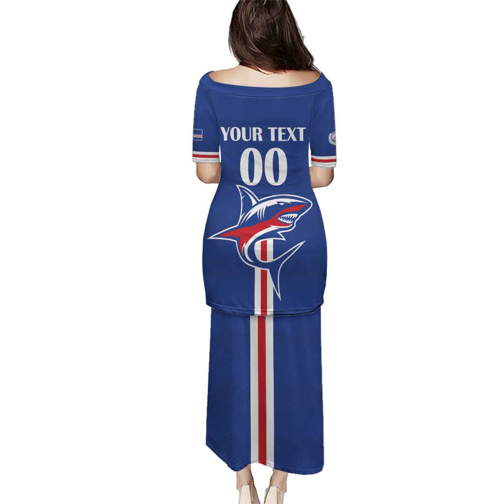 Custom Cape Verde 2026 Football Puletasi Blue Sharks WC Debut - Wonder Print Shop