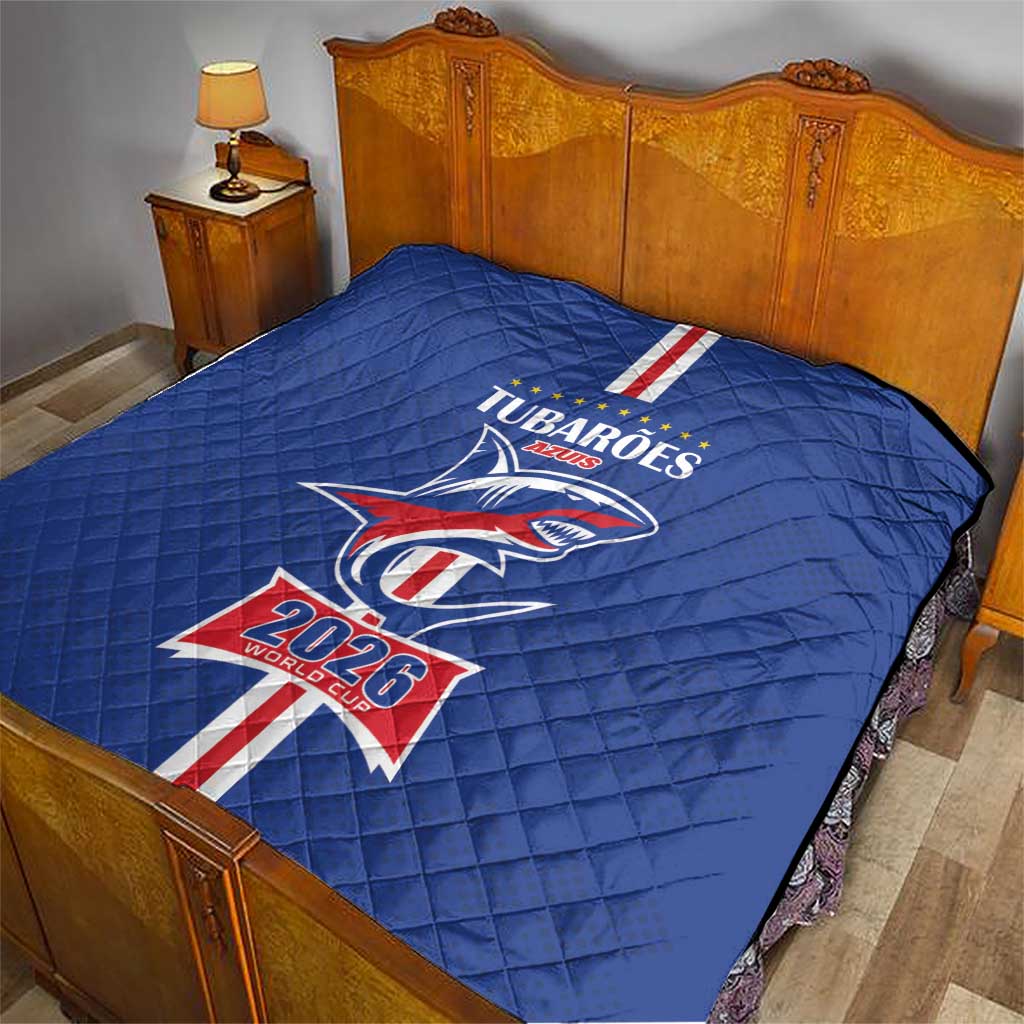 Cape Verde 2026 Football Quilt Blue Sharks WC Debut - Wonder Print Shop