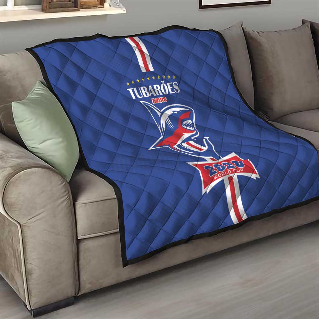 Cape Verde 2026 Football Quilt Blue Sharks WC Debut - Wonder Print Shop