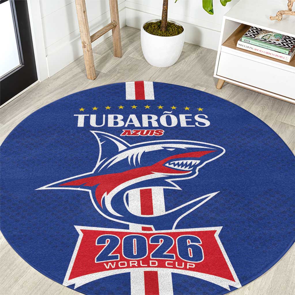 Cape Verde 2026 Football Round Carpet Blue Sharks WC Debut - Wonder Print Shop