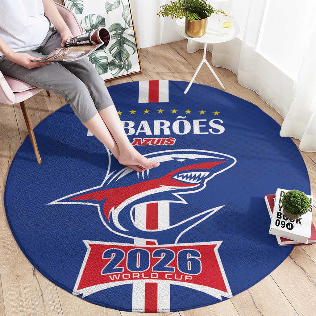 Cape Verde 2026 Football Round Carpet Blue Sharks WC Debut - Wonder Print Shop