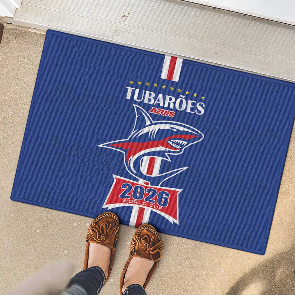 Cape Verde 2026 Football Rubber Doormat Blue Sharks WC Debut - Wonder Print Shop