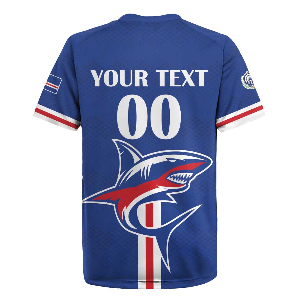 Custom Cape Verde 2026 Football Rugby Jersey Blue Sharks WC Debut - Wonder Print Shop