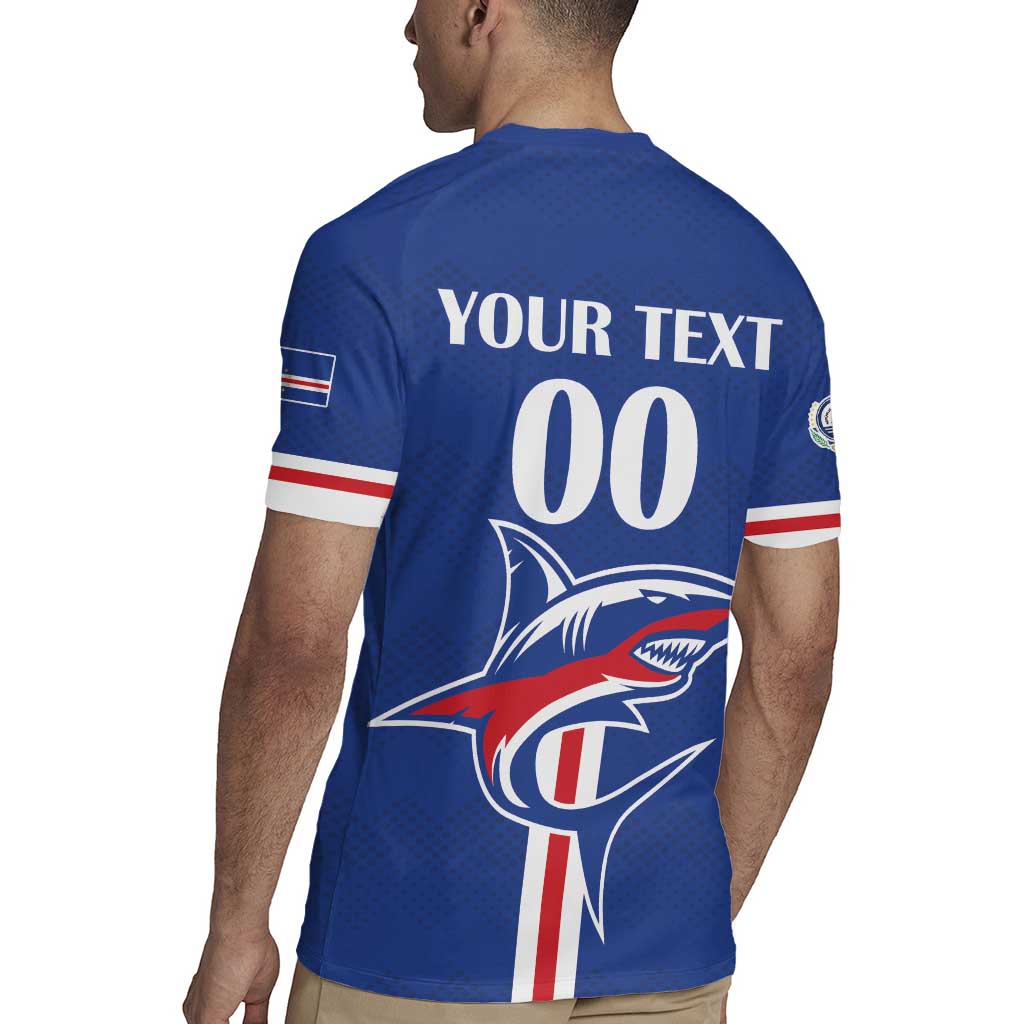 Custom Cape Verde 2026 Football Rugby Jersey Blue Sharks WC Debut - Wonder Print Shop