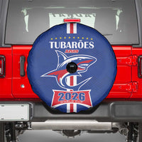 Cape Verde 2026 Football Spare Tire Cover Blue Sharks WC Debut - Wonder Print Shop