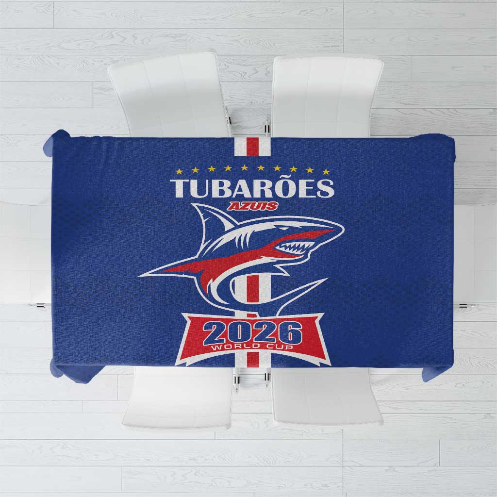 Cape Verde 2026 Football Tablecloth Blue Sharks WC Debut - Wonder Print Shop