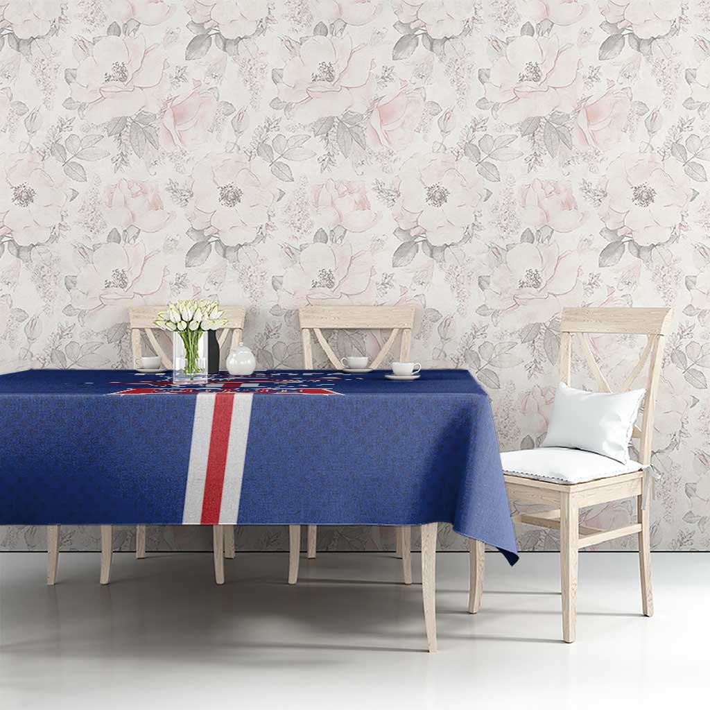 Cape Verde 2026 Football Tablecloth Blue Sharks WC Debut - Wonder Print Shop