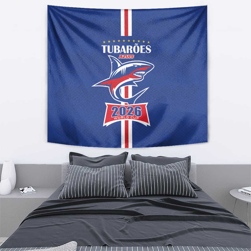 Cape Verde 2026 Football Tapestry Blue Sharks WC Debut - Wonder Print Shop