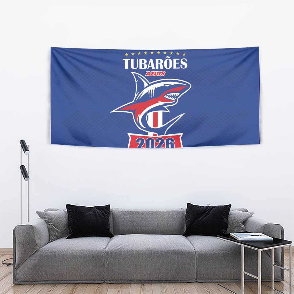 Cape Verde 2026 Football Tapestry Blue Sharks WC Debut - Wonder Print Shop