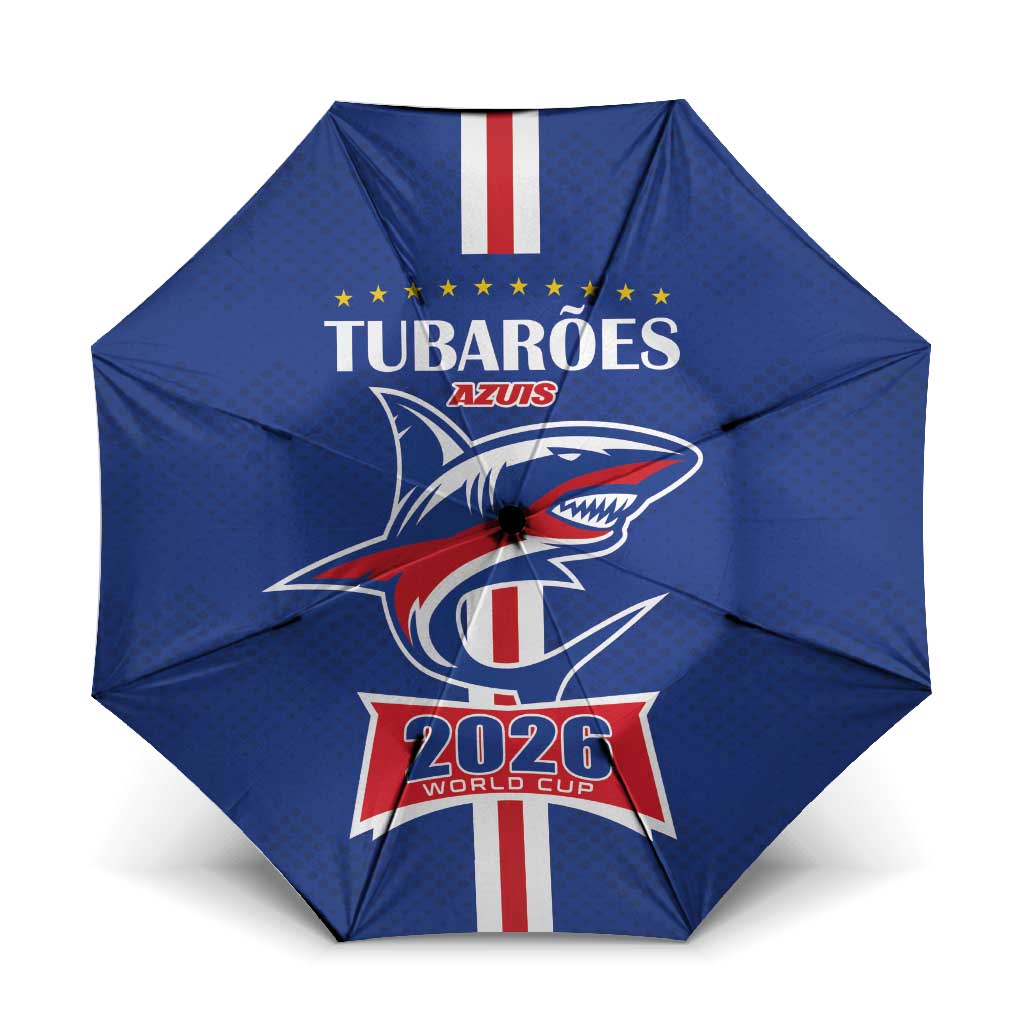 Cape Verde 2026 Football Umbrella Blue Sharks WC Debut - Wonder Print Shop