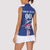 Custom Cape Verde 2026 Football Women Sleeveless Polo Shirt Blue Sharks WC Debut - Wonder Print Shop