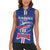 Custom Cape Verde 2026 Football Women Sleeveless Polo Shirt Blue Sharks WC Debut - Wonder Print Shop