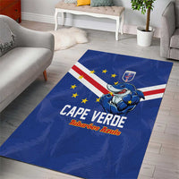 Cape Verde Football Area Rug Tubaroes Azuis Make History - Wonder Print Shop