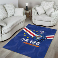 Cape Verde Football Area Rug Tubaroes Azuis Make History - Wonder Print Shop