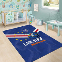 Cape Verde Football Area Rug Tubaroes Azuis Make History - Wonder Print Shop