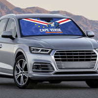 Cape Verde Football Auto Sun Shade Tubaroes Azuis Make History - Wonder Print Shop