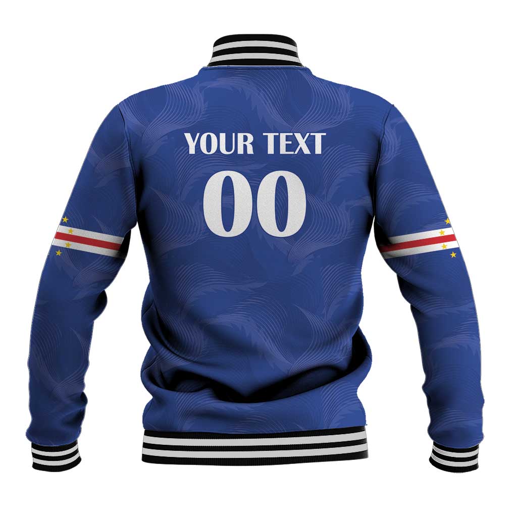 Custom Cape Verde Football Baseball Jacket Tubaroes Azuis Make History - Wonder Print Shop