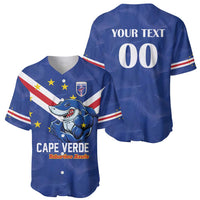 Custom Cape Verde Football Baseball Jersey Tubaroes Azuis Make History - Wonder Print Shop