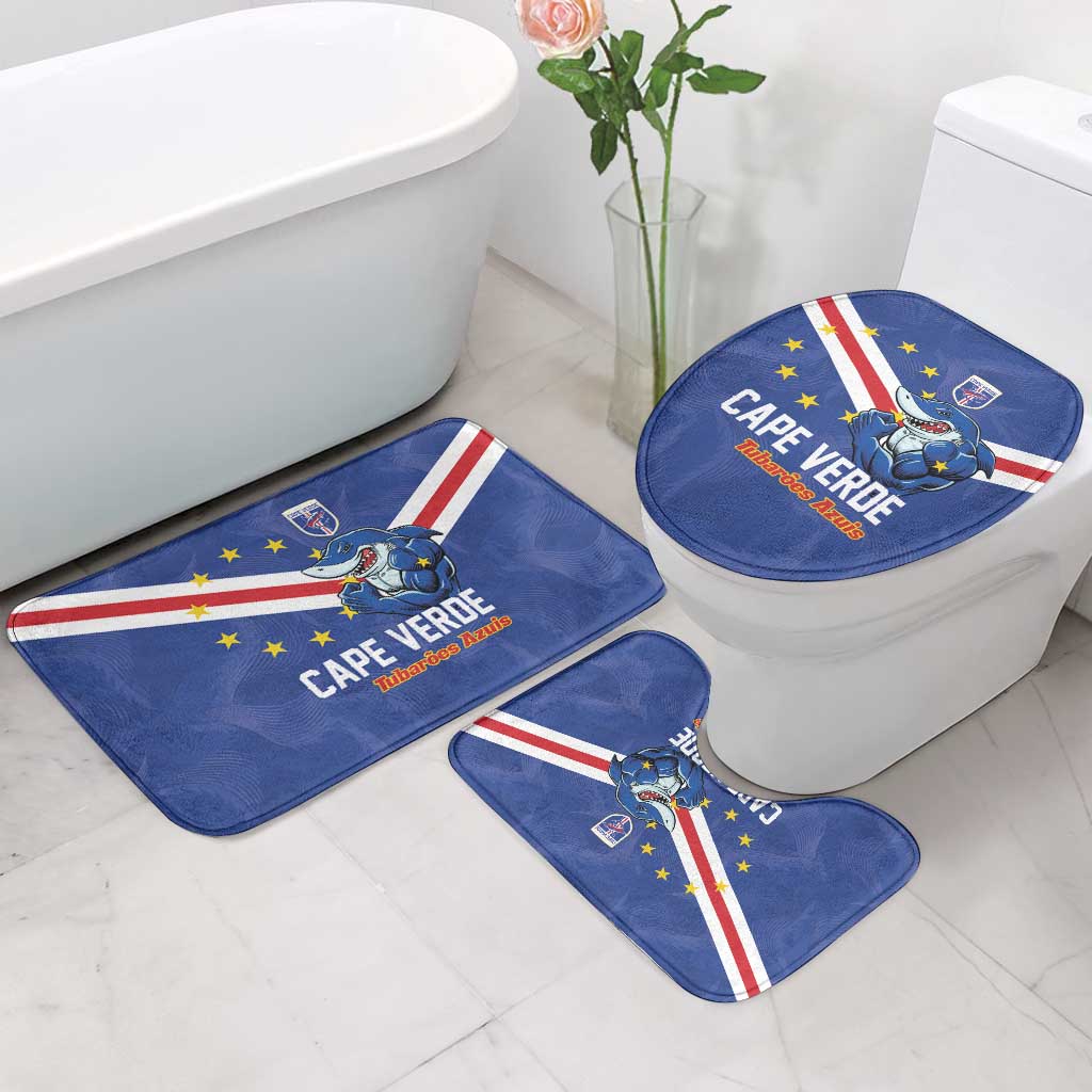 Cape Verde Football Bathroom Set Tubaroes Azuis Make History - Wonder Print Shop