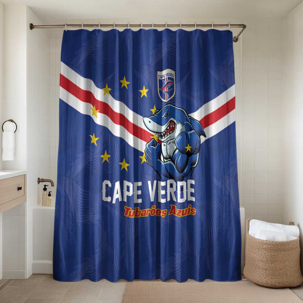 Cape Verde Football Bathroom Set Tubaroes Azuis Make History - Wonder Print Shop