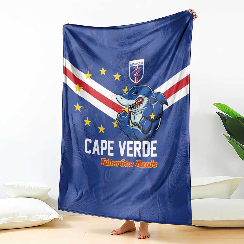 Cape Verde Football Blanket Tubaroes Azuis Make History - Wonder Print Shop