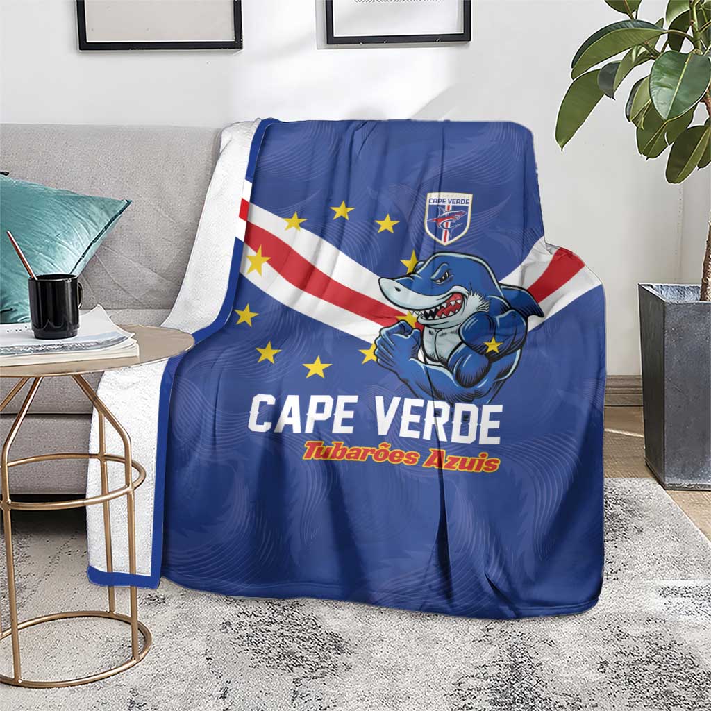 Cape Verde Football Blanket Tubaroes Azuis Make History - Wonder Print Shop