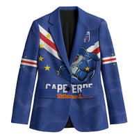 Custom Cape Verde Football Blazer Tubaroes Azuis Make History - Wonder Print Shop
