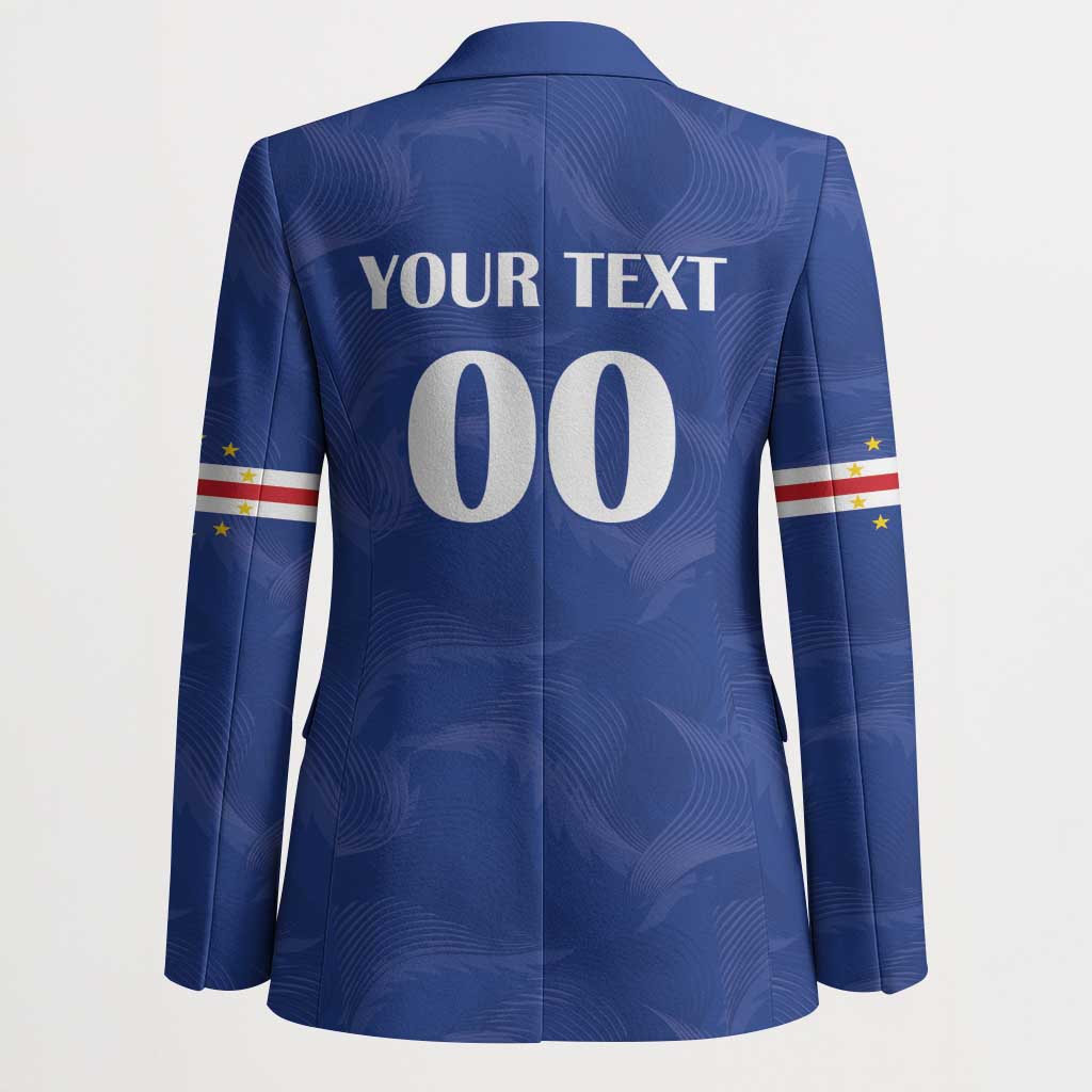 Custom Cape Verde Football Blazer Tubaroes Azuis Make History - Wonder Print Shop