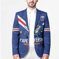 Custom Cape Verde Football Blazer Tubaroes Azuis Make History - Wonder Print Shop
