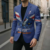 Custom Cape Verde Football Blazer Tubaroes Azuis Make History - Wonder Print Shop