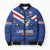 Custom Cape Verde Football Bomber Puffer Jacket Tubaroes Azuis Make History - Wonder Print Shop