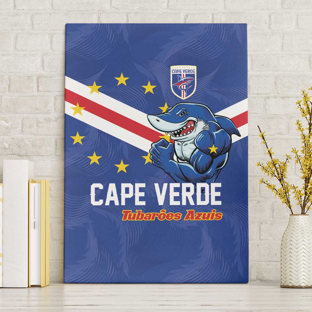Cape Verde Football Canvas Wall Art Tubaroes Azuis Make History - Wonder Print Shop