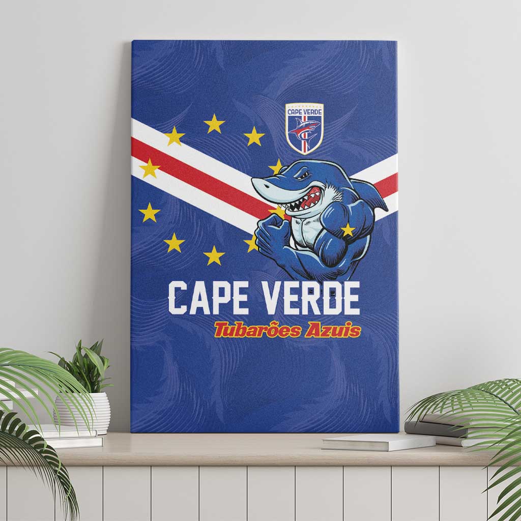 Cape Verde Football Canvas Wall Art Tubaroes Azuis Make History - Wonder Print Shop