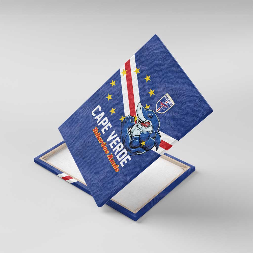 Cape Verde Football Canvas Wall Art Tubaroes Azuis Make History - Wonder Print Shop