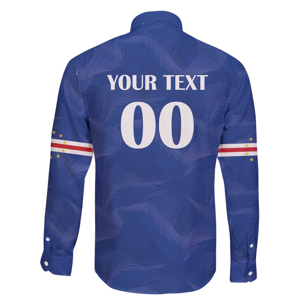 Custom Cape Verde Football Family Matching Long Sleeve Bodycon Dress and Hawaiian Shirt Tubaroes Azuis Make History - Wonder Print Shop