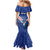 Custom Cape Verde Football Family Matching Mermaid Dress and Hawaiian Shirt Tubaroes Azuis Make History - Wonder Print Shop