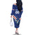 Custom Cape Verde Football Family Matching Off The Shoulder Long Sleeve Dress and Hawaiian Shirt Tubaroes Azuis Make History - Wonder Print Shop