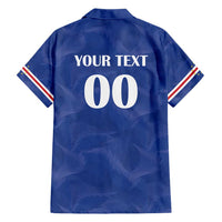 Custom Cape Verde Football Family Matching Short Sleeve Bodycon Dress and Hawaiian Shirt Tubaroes Azuis Make History - Wonder Print Shop