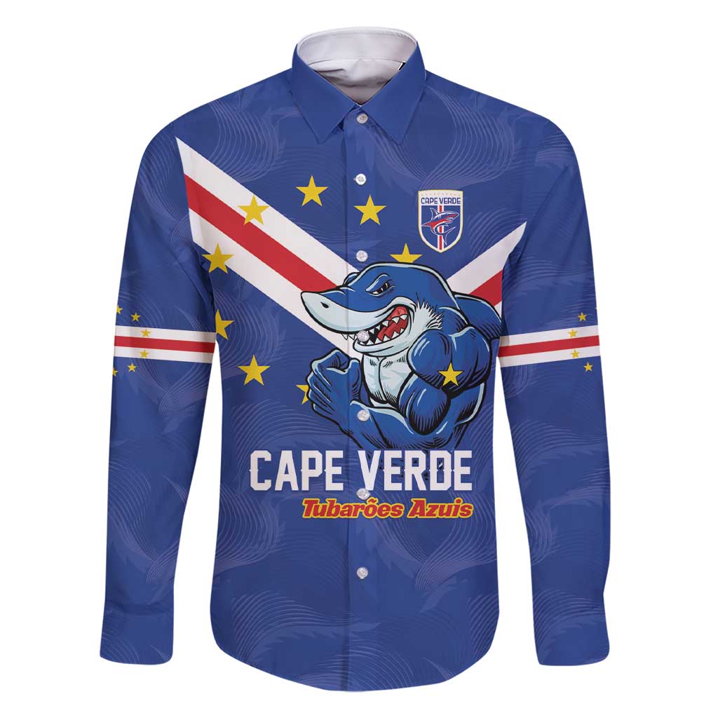 Custom Cape Verde Football Family Matching Short Sleeve Bodycon Dress and Hawaiian Shirt Tubaroes Azuis Make History - Wonder Print Shop
